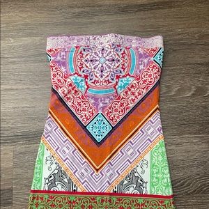 Hale Bob Strapless Maxi Dress